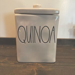Rae Dunn QUINOA canister - Ceramic - 6.5 X 5 X 5 inch
